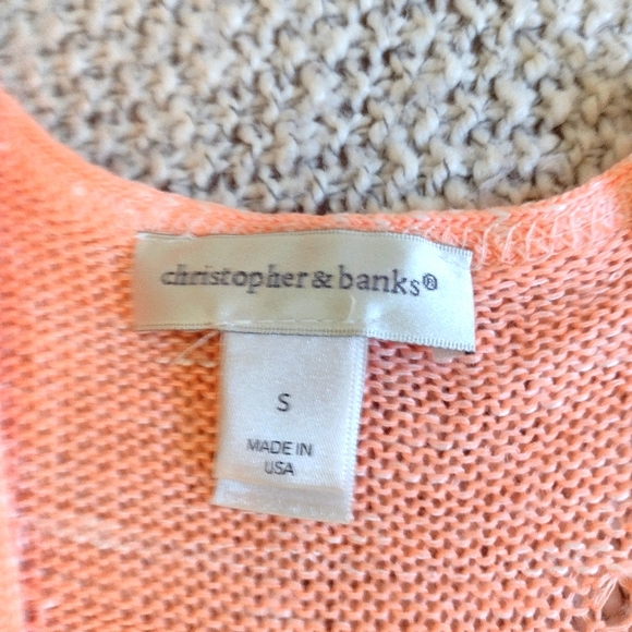 Christopher & Banks  sleeveless cardigan - Picture 5 of 5